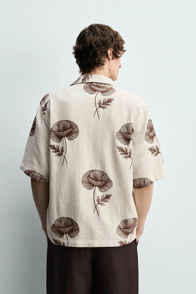 FLORAL EMBROIDERED SHIRT