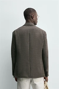 VESTE REGULAR FIT PIED-DE-POULE