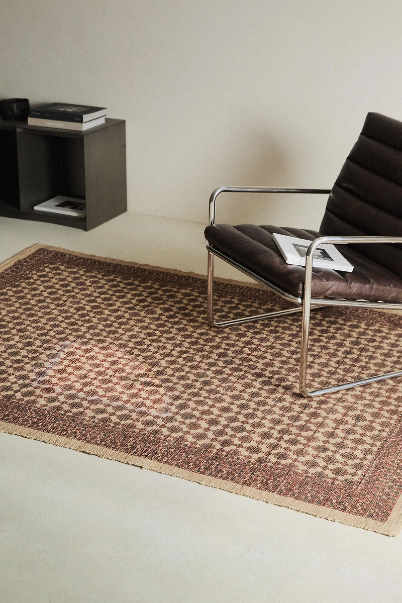 PRINTED JUTE AREA RUG