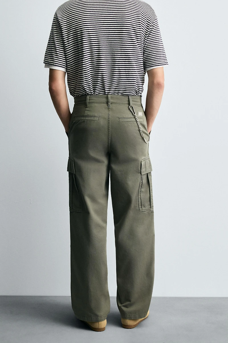 STRAIGHT FIT CARGO PANTS