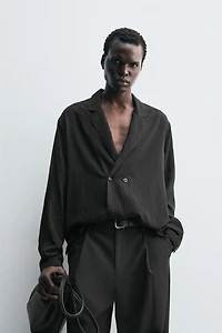 STRIPED KIMONO SHIRT