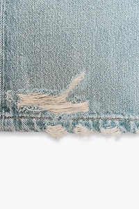 MID-RISE TRF DENIM SHORTS