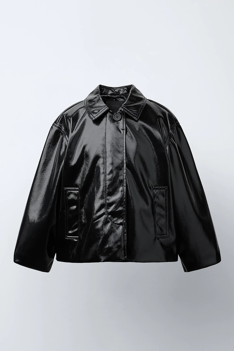 BLOUSON EN MATIÈRE SYNTHÈTIQUE
