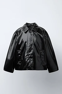 FAUX LEATHER JACKET