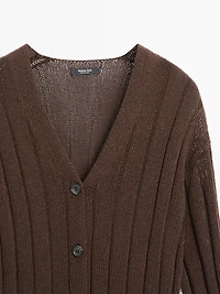 Cardigan en maille avec détail à la taille