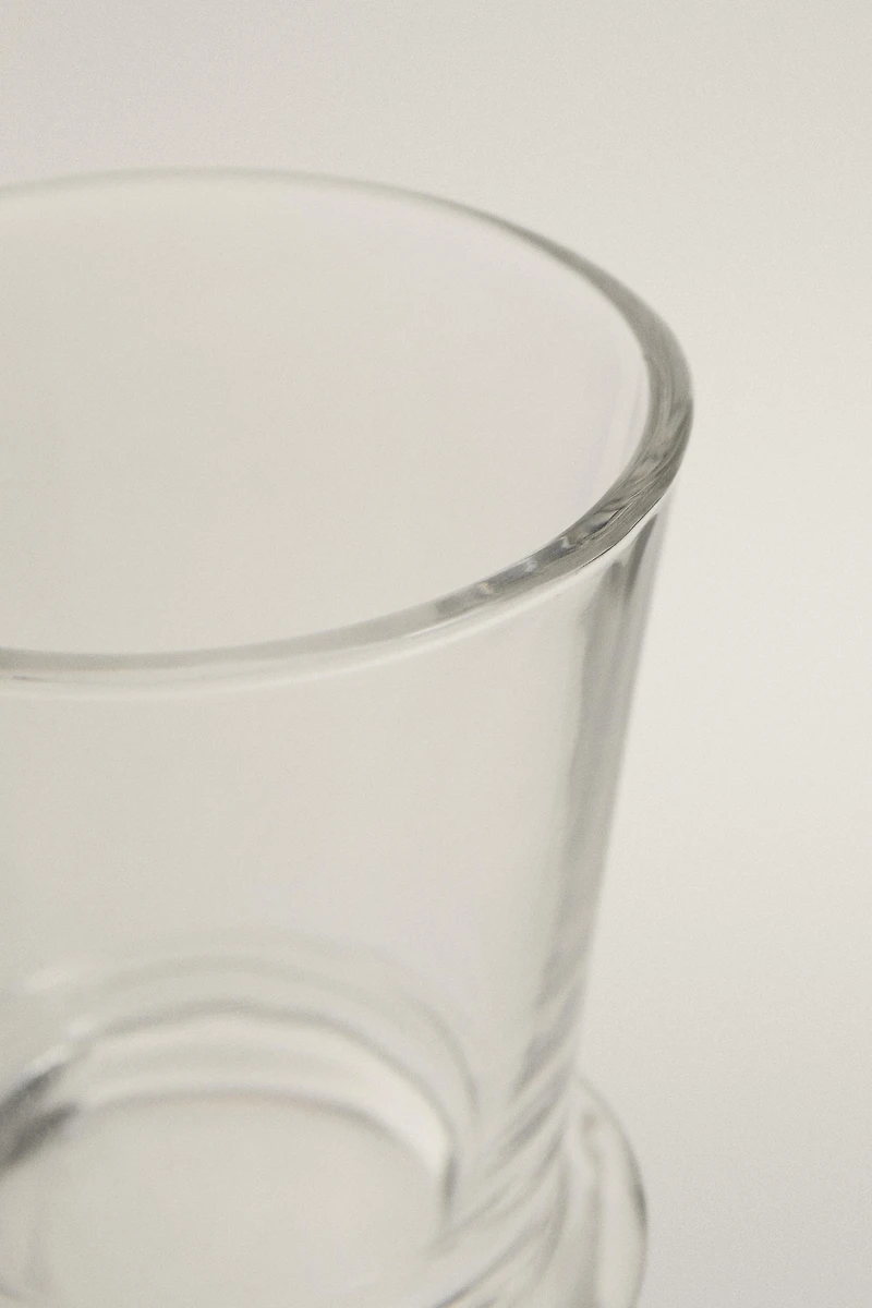TRANSPARENT GLASS CAPPUCCINO CUP