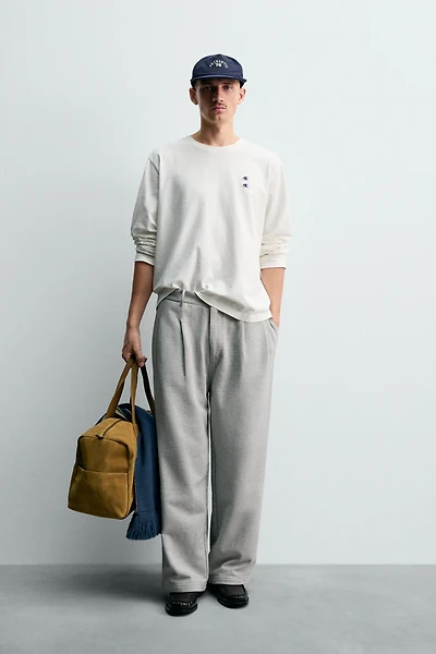 CHAMPION® X ZARA LONG SLEEVE PATCH T-SHIRT