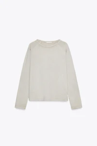 WASHED LONG SLEEVE T-SHIRT