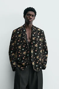 VESTE JACQUARD FLEURS ÉDITION LIMITÉE
