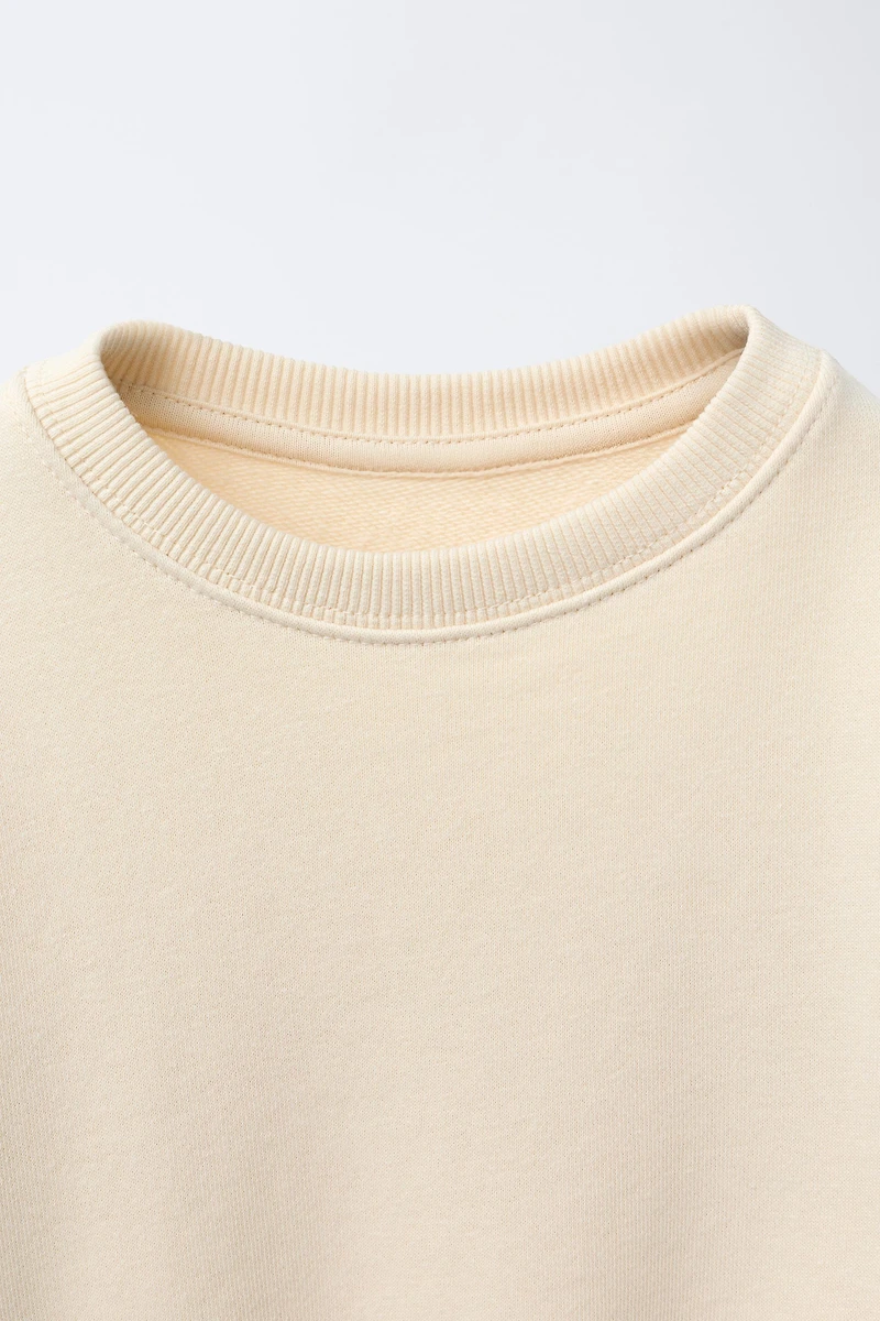 RIBBED LEGGING AND BOW SWEATSHIRT JOGGING SET