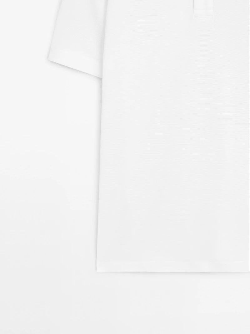 Polo manches courtes textur