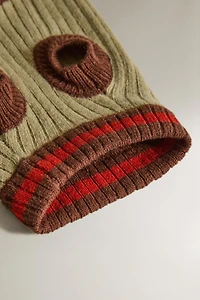 RIBBED PET SWEATER