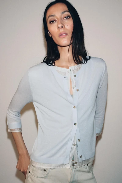 COMBINATION KNIT JACKET