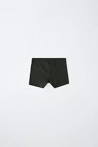 KIDS 6-14 YEARS: PACK OF FIVE STRIPED AND SOLID BOXER BRIEFS