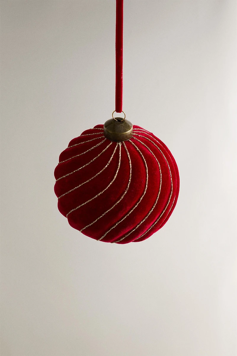 DÉCORATION SAPIN BOULE SPIRALE NOËL