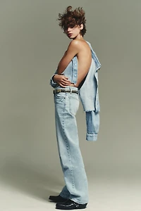 TRF MID-RISE WIDE LEG JEANS