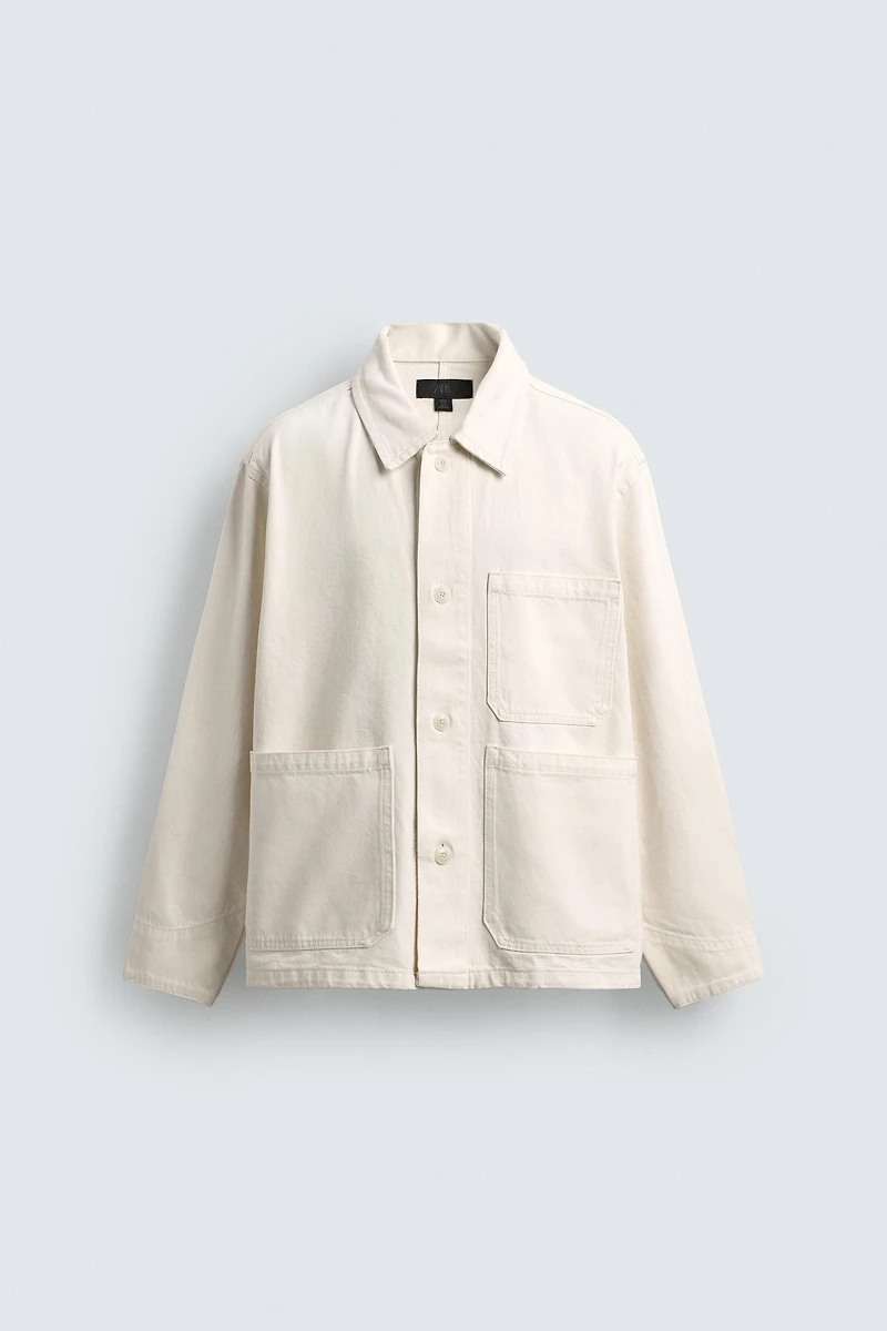 BLOUSON COUPE DÉCONTRACTÉE POCHES