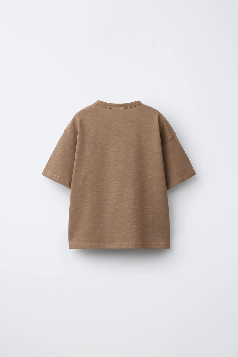 PLAIN HENLEY T-SHIRT