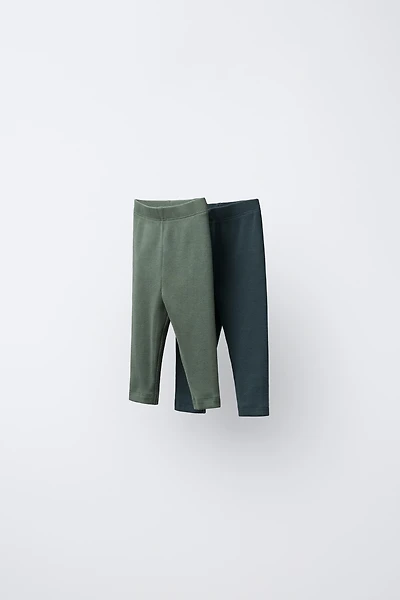 TWO-PACK OF PLAIN LEGGINGS