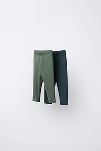 TWO-PACK OF PLAIN LEGGINGS