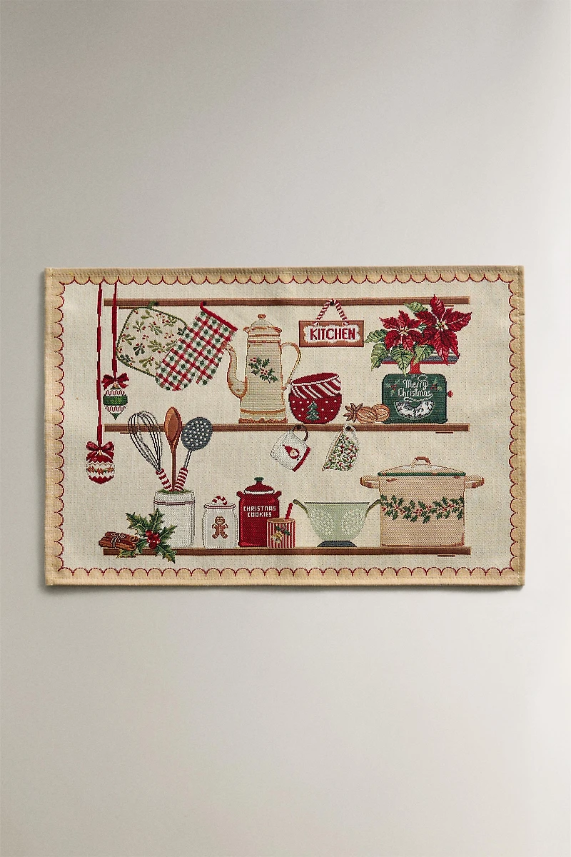 SET DE TABLE CUISINE NOËL