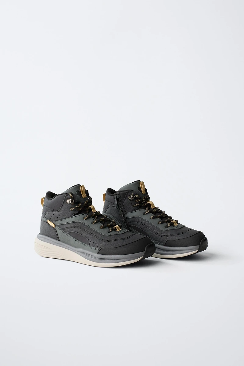 TECHNICAL HIGH-TOP SNEAKERS