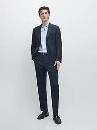 Pantalon de costume en laine froide
