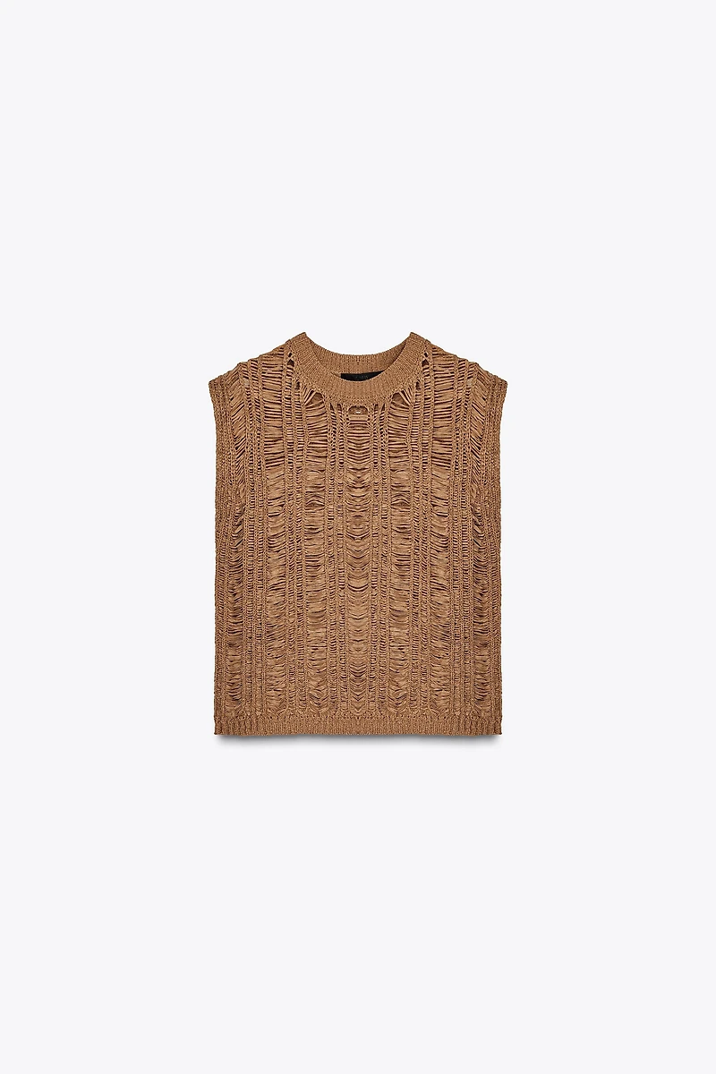 RIBBON KNIT TOP