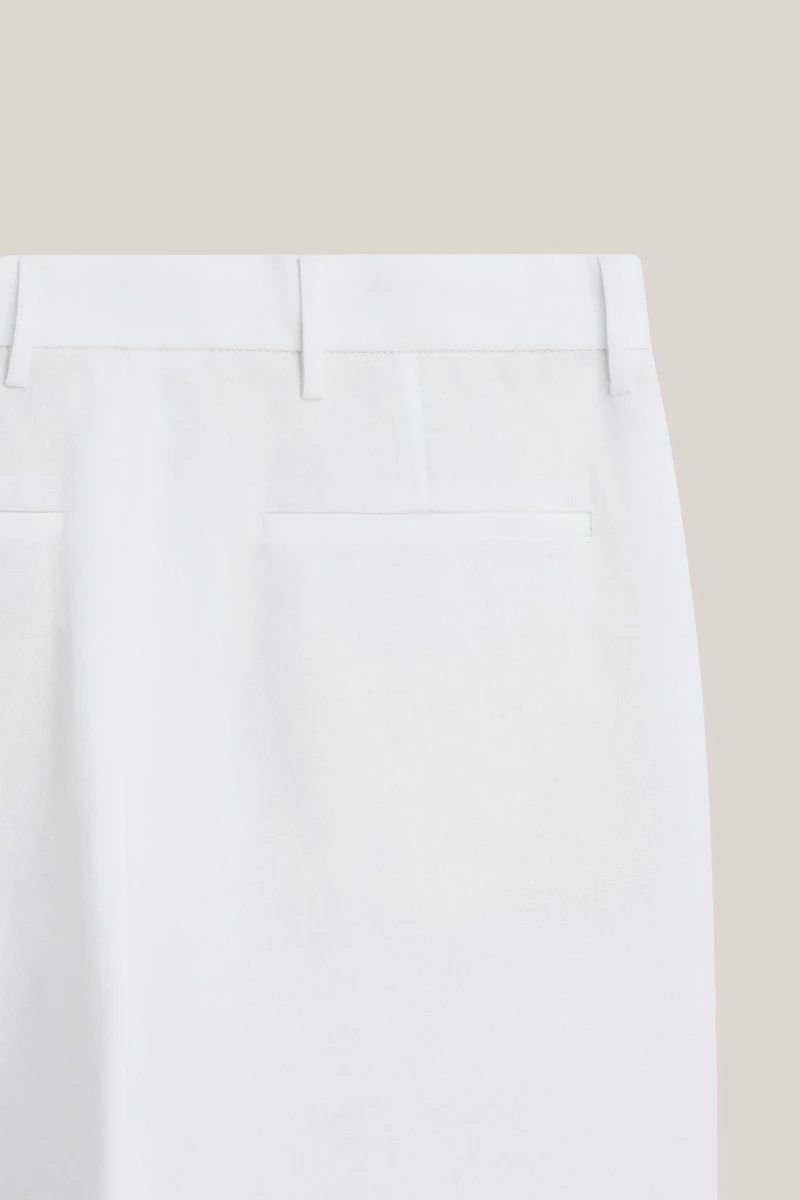 Linen trousers with double dart details - LIMITED EDITION