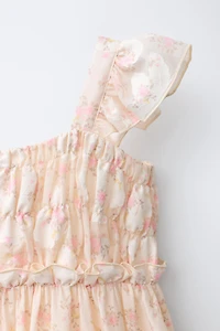 COMBINED FLORAL DRESS