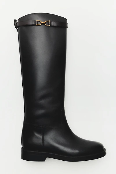 Leather riding boots