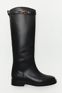 Leather riding boots
