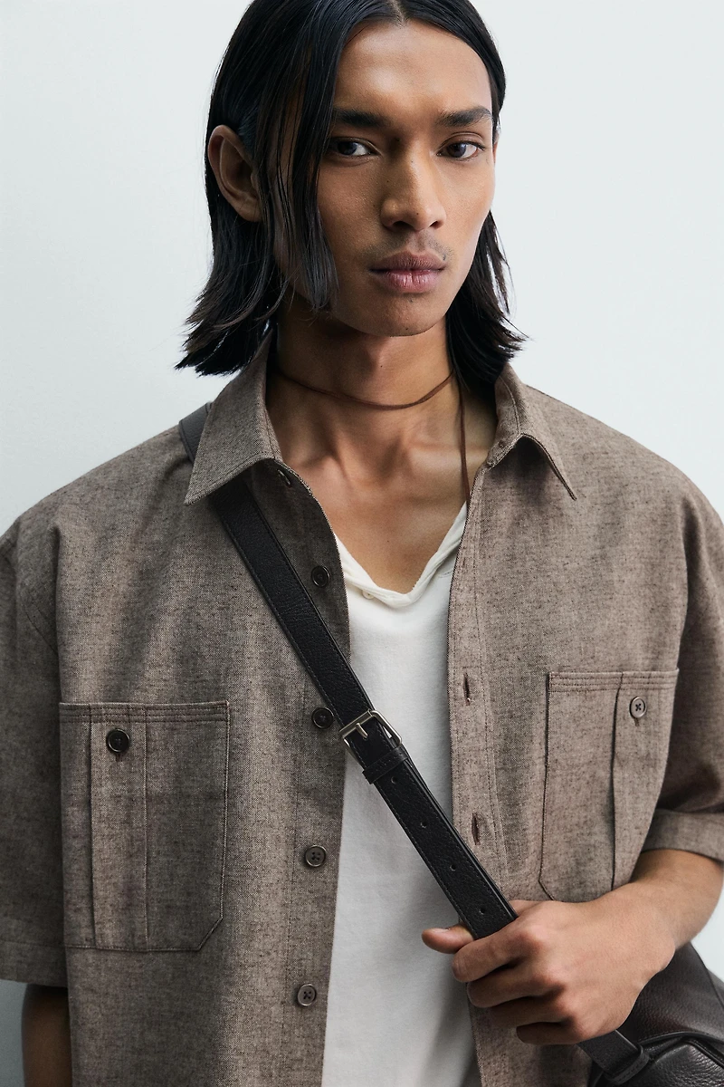 OVERSIZED FIT POCKET SHIRT