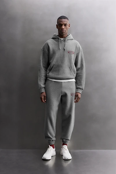 TEXT PRINTED HOODIE