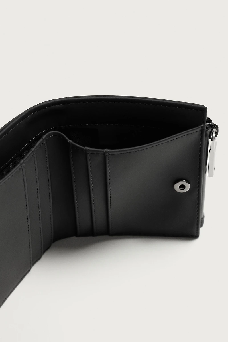 RUBBERIZED COIN PURSE WALLET
