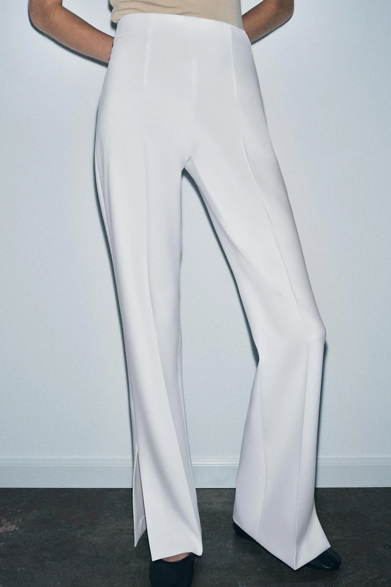 ZW COLLECTION FLARE PANTS WITH VENTS