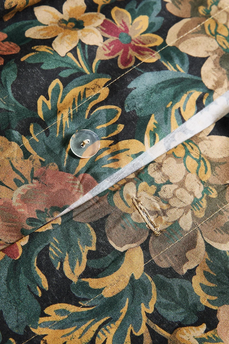 DRAP DE DESSUS IMPRIMÉ FLEURS