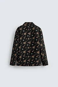 VESTE JACQUARD FLEURS ÉDITION LIMITÉE