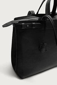 LEATHER SHOPPER BAG