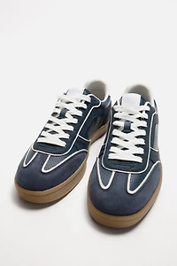 CONTRAST SOLE SNEAKERS
