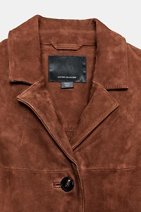 ZW COLLECTION LIMITED EDITION OVERSIZED SUEDE LEATHER BLAZER
