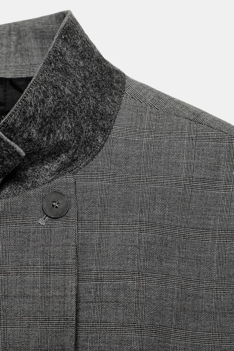 TAILORED PLAID BLAZER ZW COLLECTION