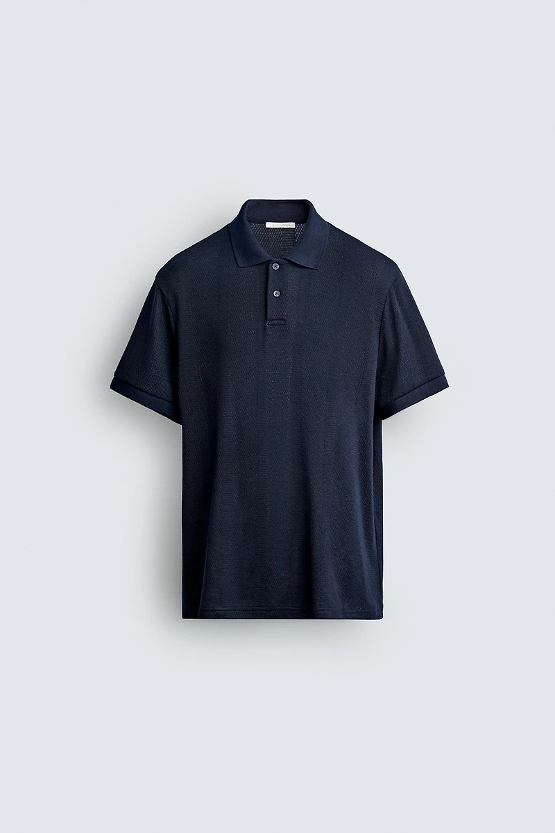 STRIPED JACQUARD REGULAR FIT POLO
