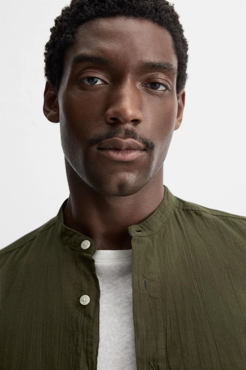 WRINKLED LOOK SHIRT