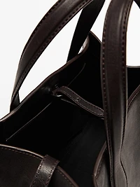 Nappa leather tote bag