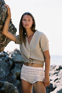 VESTE STRUCTURÉE EN MAILLE BOUTON ÉTOILE