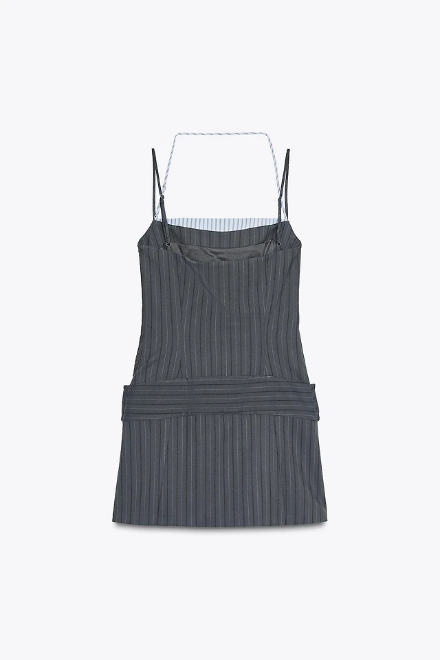 Zara CONTRASTING PINSTRIPE DRESS at Mall of America in Bloomington, MN