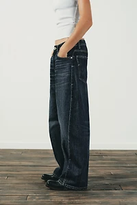TRF MID-RISE BAGGY BALLOON JEANS