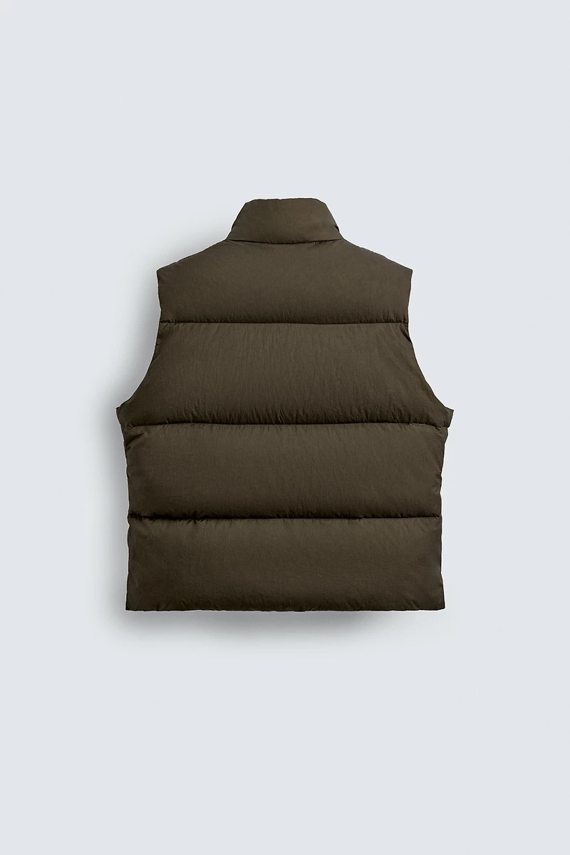 100% FEATHER PUFFER VEST