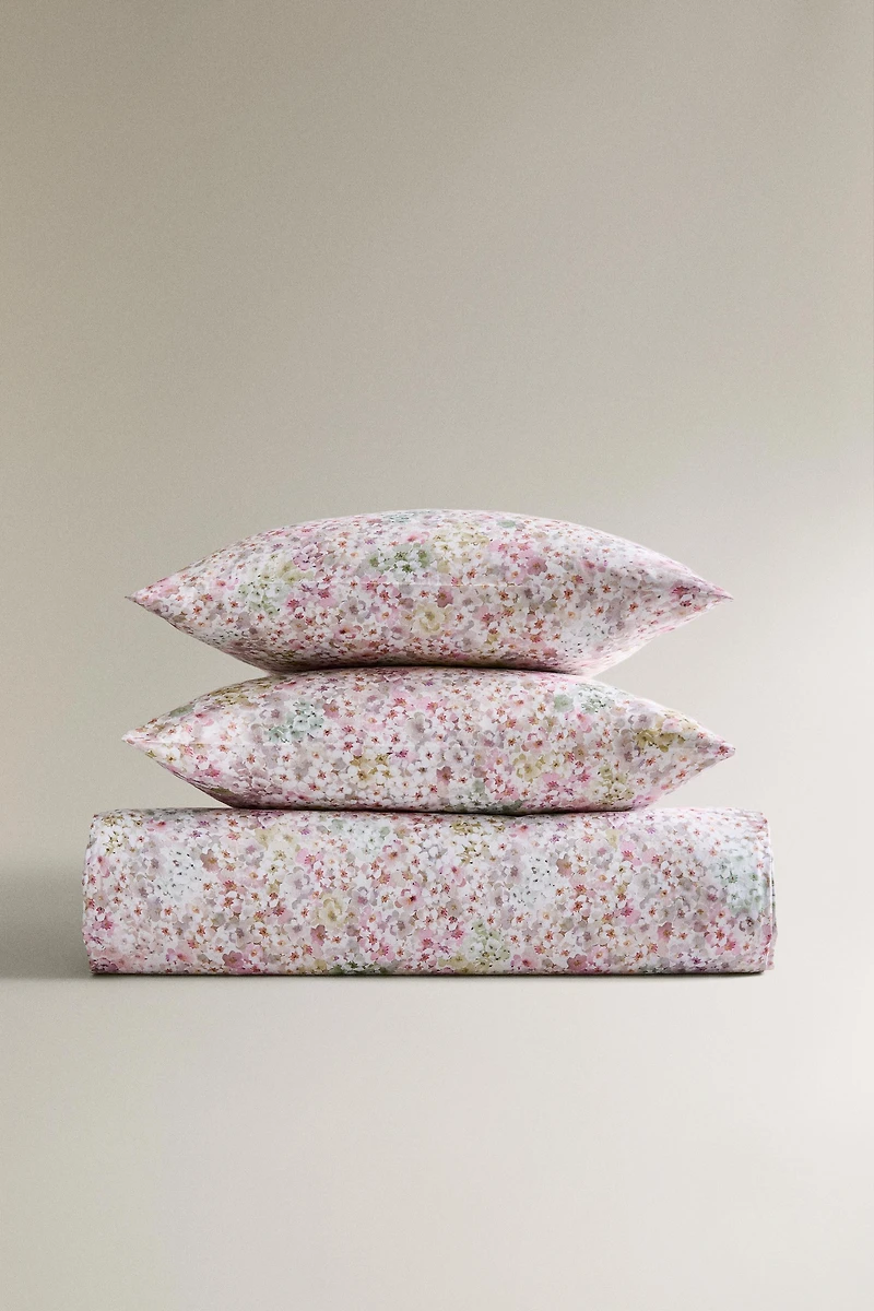 HOUSSE DE COUETTE IMPRIMÉ FLORAL